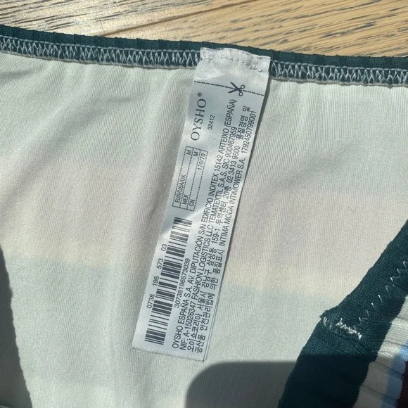 Striped Multicolor Bikini Set - Picture 2 of 3